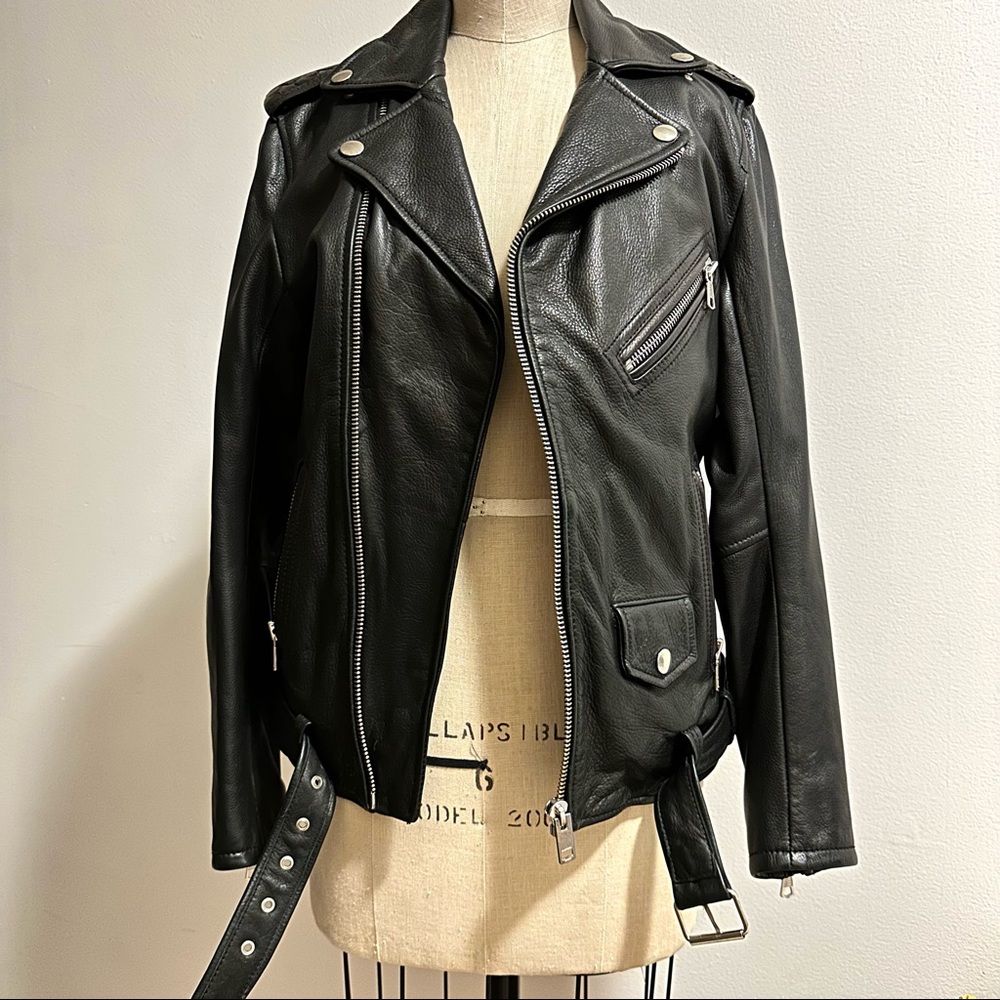 NWT Diesel leather Moto jacket S